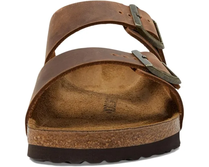 Сандалии Birkenstock Arizona из промасленной кожи с пробковой стелькой