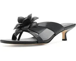 Босоножки MICHAEL Michael Kors Jacie Kitten Sandals на низком каблуке с цветком