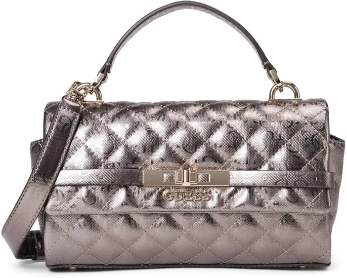 Сумка GUESS Idra Top Handle Flap с клапаном и съемным ремнем через плечо