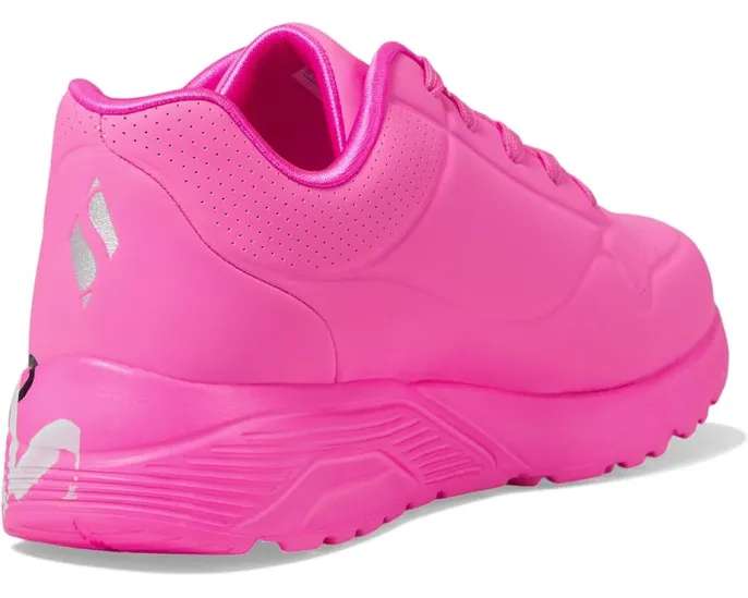 Детские кроссовки Skechers Jgoldcrown Uno Lite Metallic Love с металлическим принтом