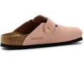 Клоги Birkenstock Boston Big Buckle из нубука с пробковой стелькой