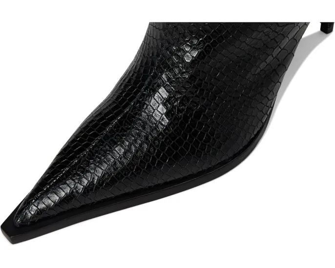 Ботинки Schutz Mary Up до колена на шпильке с металлическим эффектом