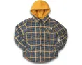 Детская рубашка Appaman Kids Glen с капюшоном и клетчатым рисунком