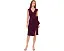 Adrianna Papell платье короткое V-Neck Crepe с бантом и боковым разрезом