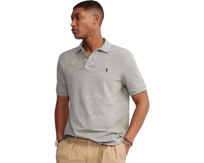 Классическая поло Polo Ralph Lauren из сетчатой ткани с вышитым логотипом