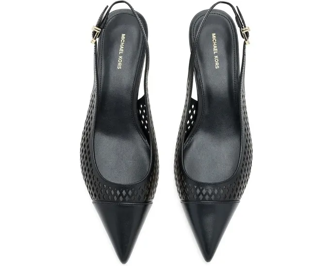 Туфли MICHAEL Michael Kors Amara Toe Cap Sling Pumps с мыском и киттеном