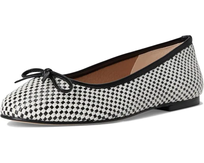 Балетки French Sole Marge из конопляного полотна с бантом и стелькой EVA