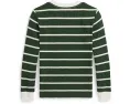 Хлопковая футболка в полоску Waffle с длинным рукавом Polo Ralph Lauren Kids для малышей и младших детей