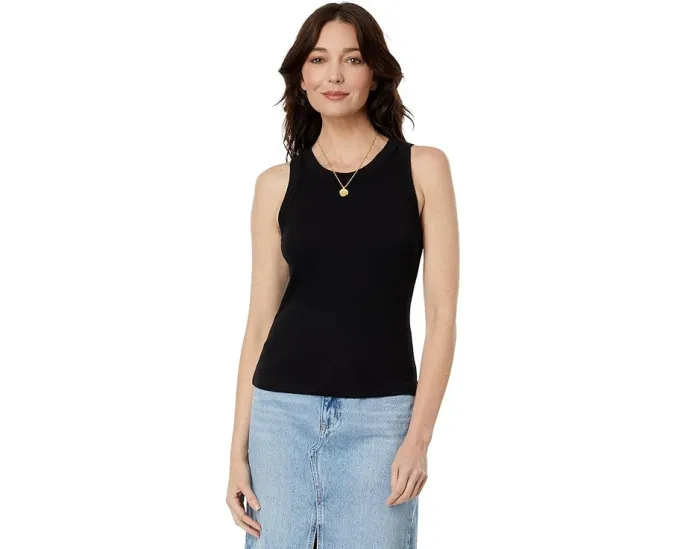 Кроп-топ Michael Stars Gina с широкой бейкой и высоким воротом