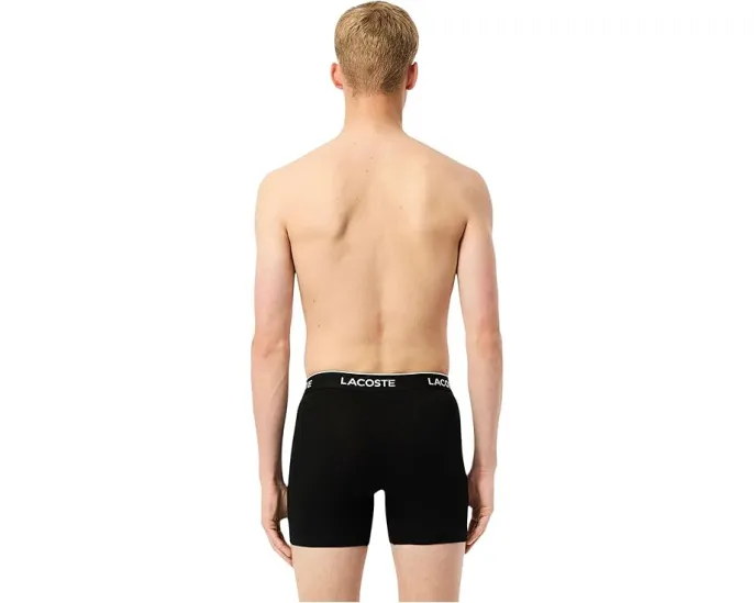 Боксеры Lacoste из хлопка с эластаном 3 штуки