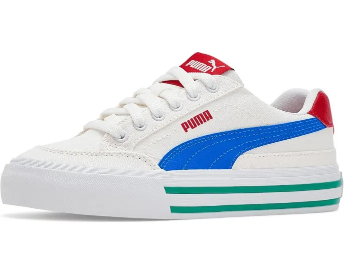 Детские кроссовки Puma Court Classic Vulc с кожаным верхом и вулканизированной подошвой