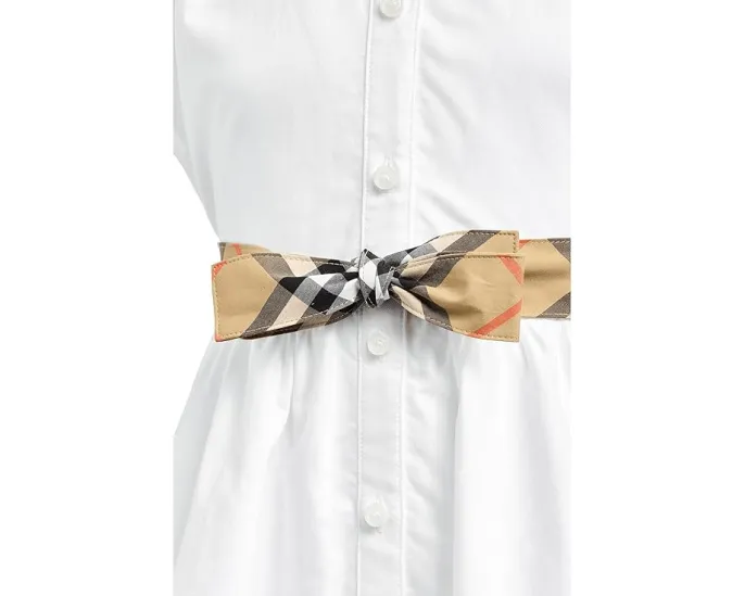 Платье Juliet в клетку для детей с короткими рукавами Burberry Kids
