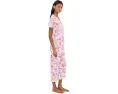 Petite Short Sleeve Notch Top & Capri Pajama Set