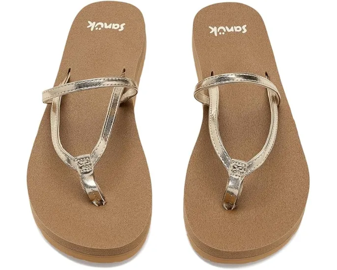 Сандалии Sanuk Yoga Strappy из кожи с сертификацией LWG