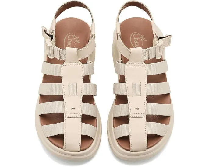 Сандалии Chaco Cushform Fisherman на платформе с кожаным верхом