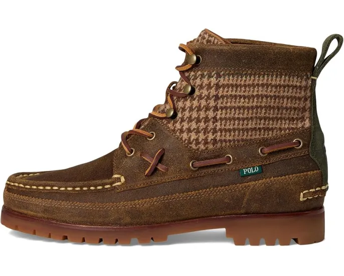 Ботинки Ranger Mid из замши и шерстяного твида Polo Ralph