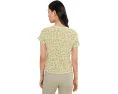 Футболка Toad&Co Foothill Pointelle с коротким рукавом и кружевным краем