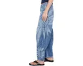 Джинсы Free People Good Luck Printed Barrel с расклешенным силуэтом