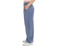 Free People брюки чинос Spotlight Washed Barrel из коричневого хлопка