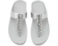 Сандалии FitFlop Fino с ремешком между пальцев и декором из жемчуга и кристаллов