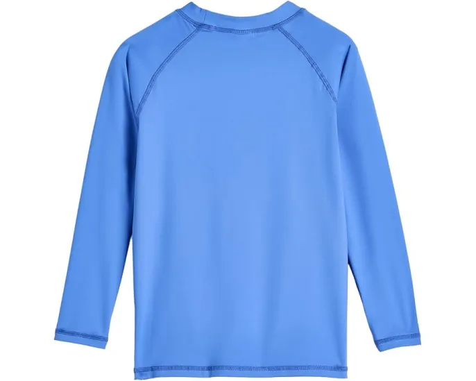 Snapper Rock Kids Рашгард с длинным рукавом Azure Blue из переработанного материала