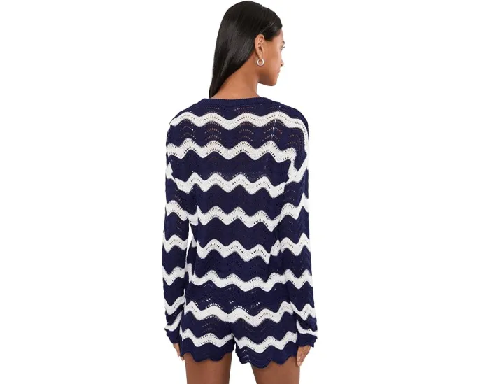 Толстовка Beach Sweater с принтом звезд и круглым вырезом