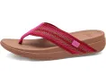 FitFlop Surfa Stripe-Webbing Toe-Post Sandals с ремешками из тесьмы