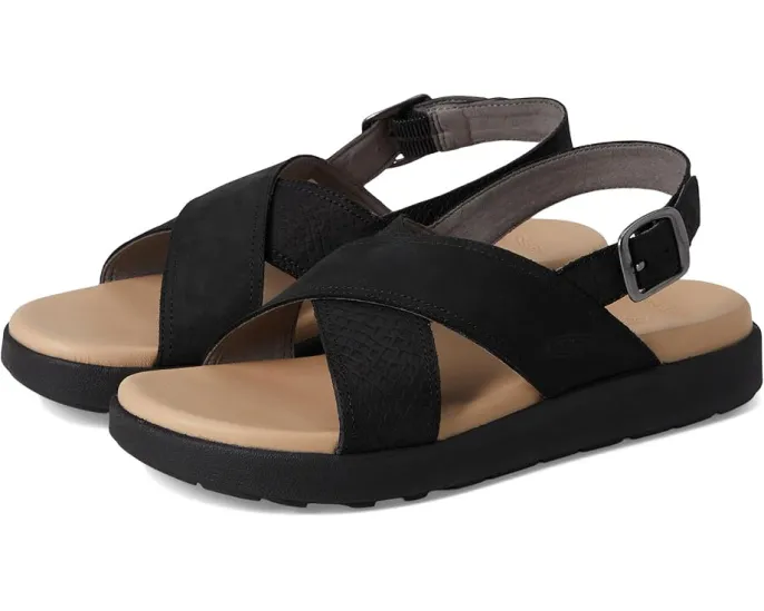 Сандалии KEEN Elle Luxe Cross Strap из кожи с перекрестными ремнями