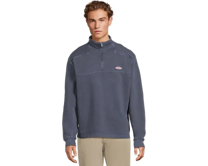 Толстовка Vineyard Vines Garment Dyed Surf Shep на молнии из мягкого хлопка