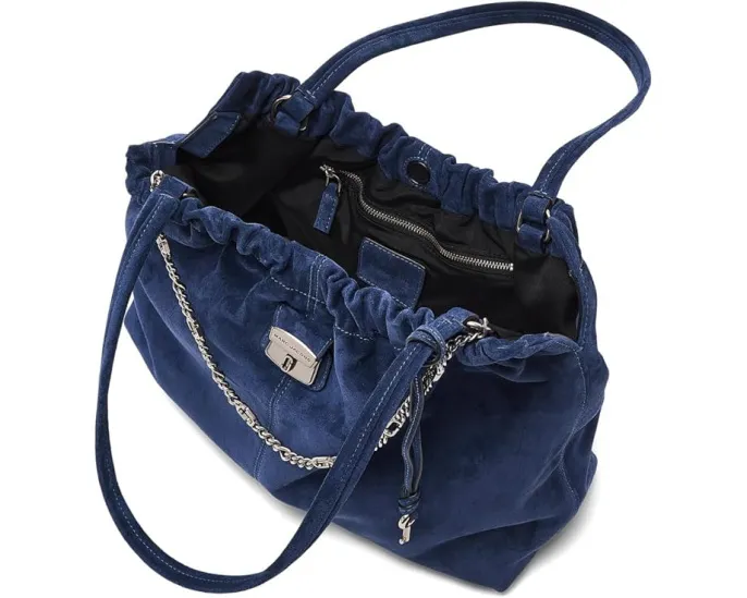 Сумка тоут The Denim Suede Cristina из денима с замшевой отделкой Marc Jacobs