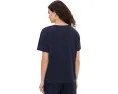 Футболка Eileen Fisher с V-образным вырезом из органического хлопкового джерси