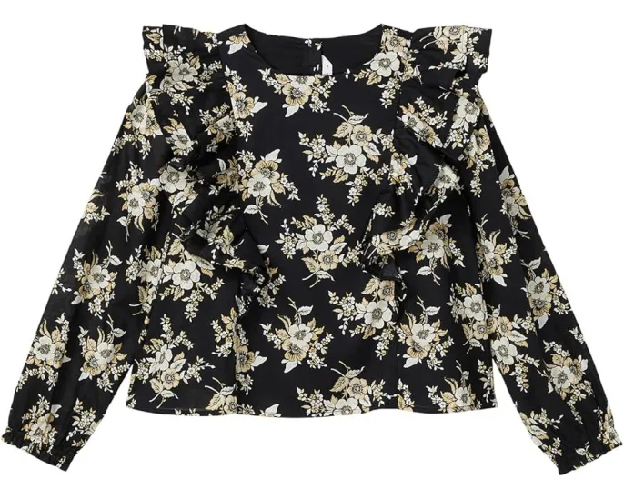 Блузка из тканого хлопка с цветочным принтом Janie and Jack