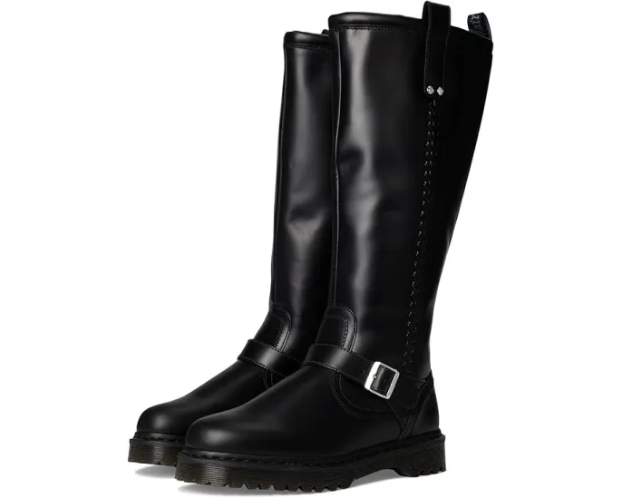 Высокие ботинки Dr. Martens Anistone до колена из состаренной кожи