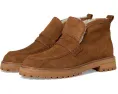 Ботинки Rory Lug Loafer Bootie из замши с овчиной и подошвой на протекторе Madewell