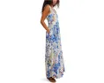 Платье макси Sasha Free People с вырезом лодочкой и сборками
