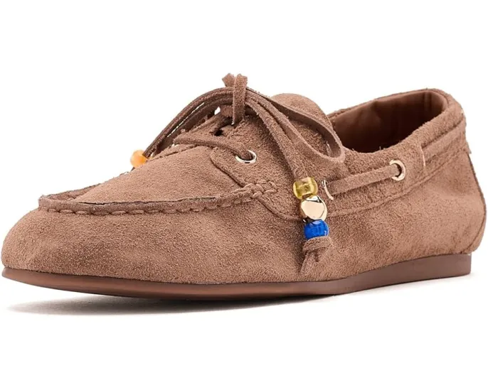 Мокасины Madewell Julien из замши с круглым носком и шнуровкой