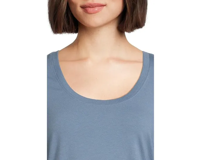 Мягкая футболка L.L.Bean из стрейч-супимы с круглым вырезом и коротким рукавом