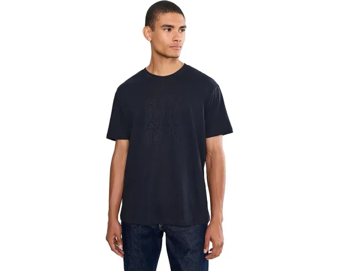 Armani Exchange футболка Short Sleeve Tonal 1991 с логотипом