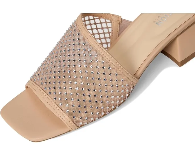 Босоножки Buenita на устойчивом каблуке с сетчатым верхом