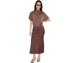 Макси-юбка Darya от AllSaints с разрезом и плиссировкой
