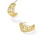 Серьги Kendra Scott Krista Lace Huggie с кружевным узором и позолотой