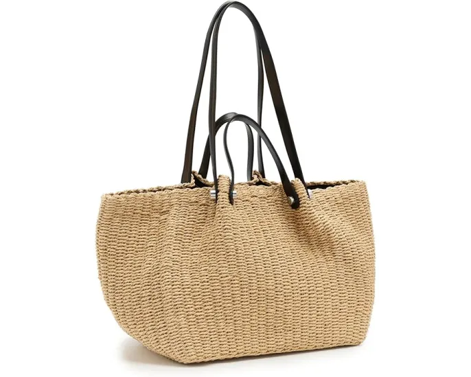 Сумка-тоут AllSaints Allington из соломки с магнитной застежкой