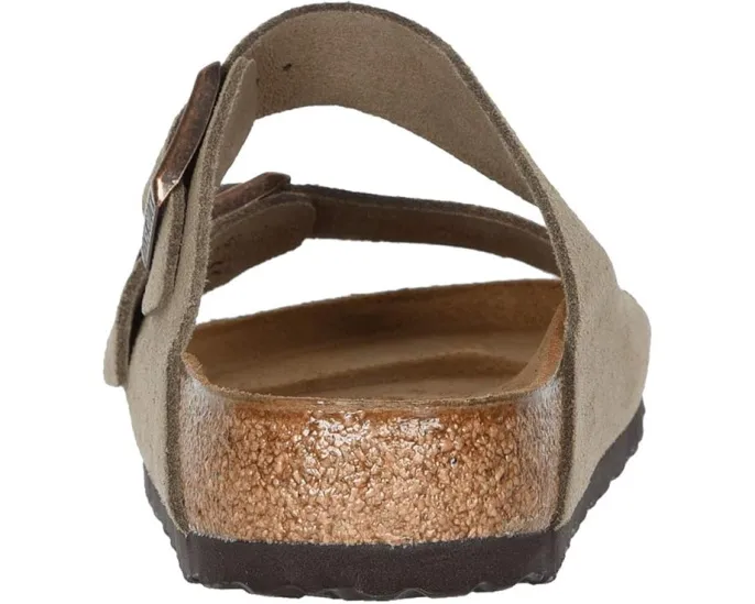 Сандалии Birkenstock Arizona из замши с пробковой стелькой