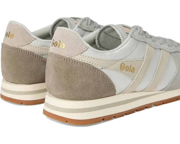Кроссовки Gola Daytona Blaze с блестящими полосками и кожаным верхом