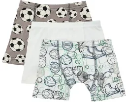 Набор из 3 боксерских трусов с принтом для детей от Kickee Pants