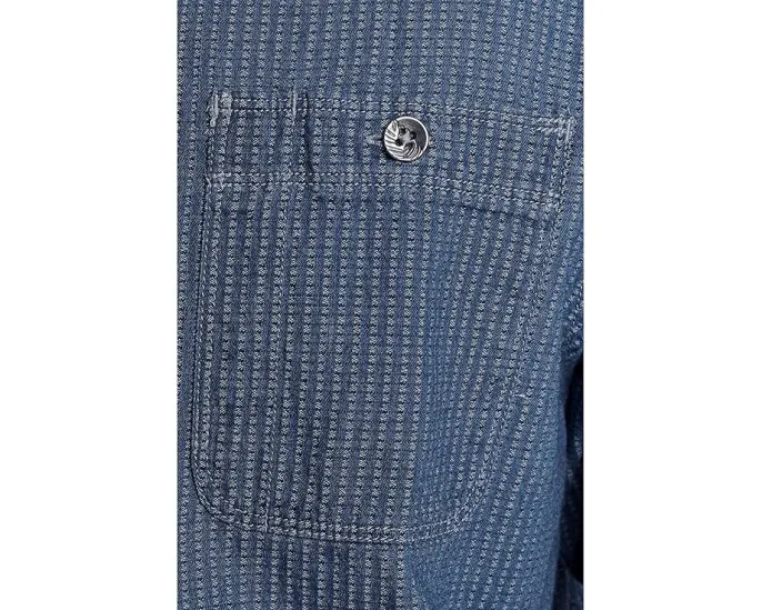 Рубашка Tommy Bahama Wild Indigo Plaid в клетку с эффектом поношенности