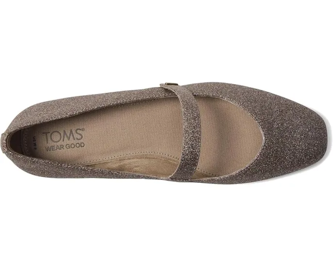 Туфли-лодочки TOMS Bianca из замши с квадратным носком и ремешком