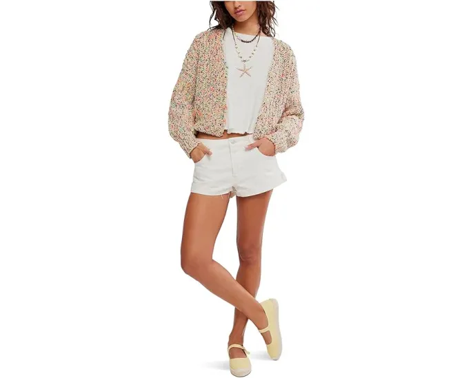 Кардиган Free People Flea Market с контрастной вязкой