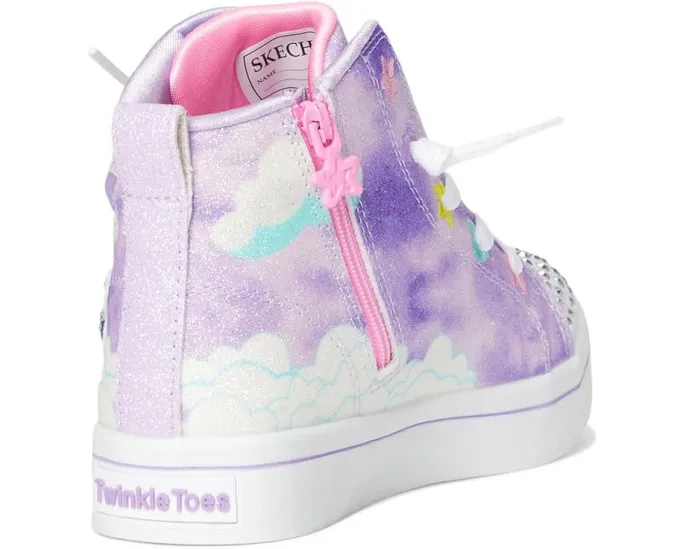 Кроссовки SKECHERS KIDS Twi-Lites 2.0 с подсветкой и дизайном единорога-кошки