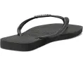 Шлепанцы Havaianas Slim Square Logo Metallic с узким ремешком